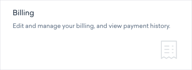 Edit Your Billing Info