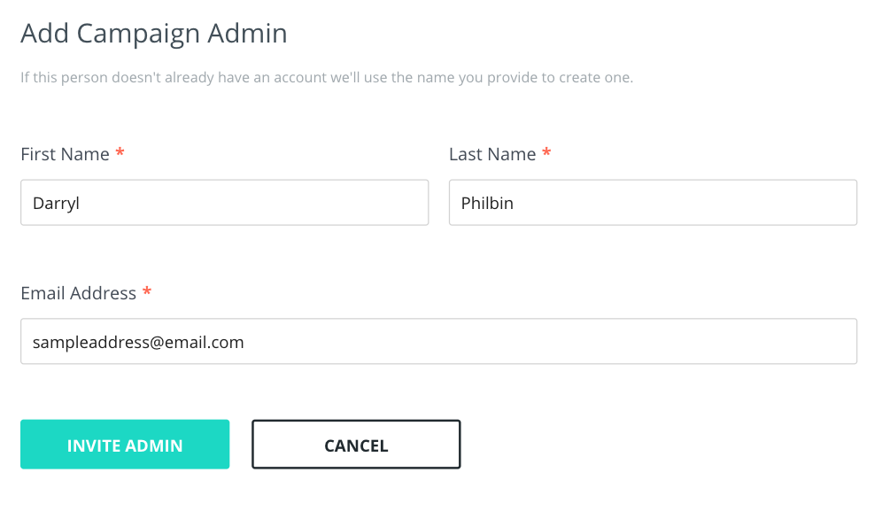 How to Add an Admin at the Campaign Level