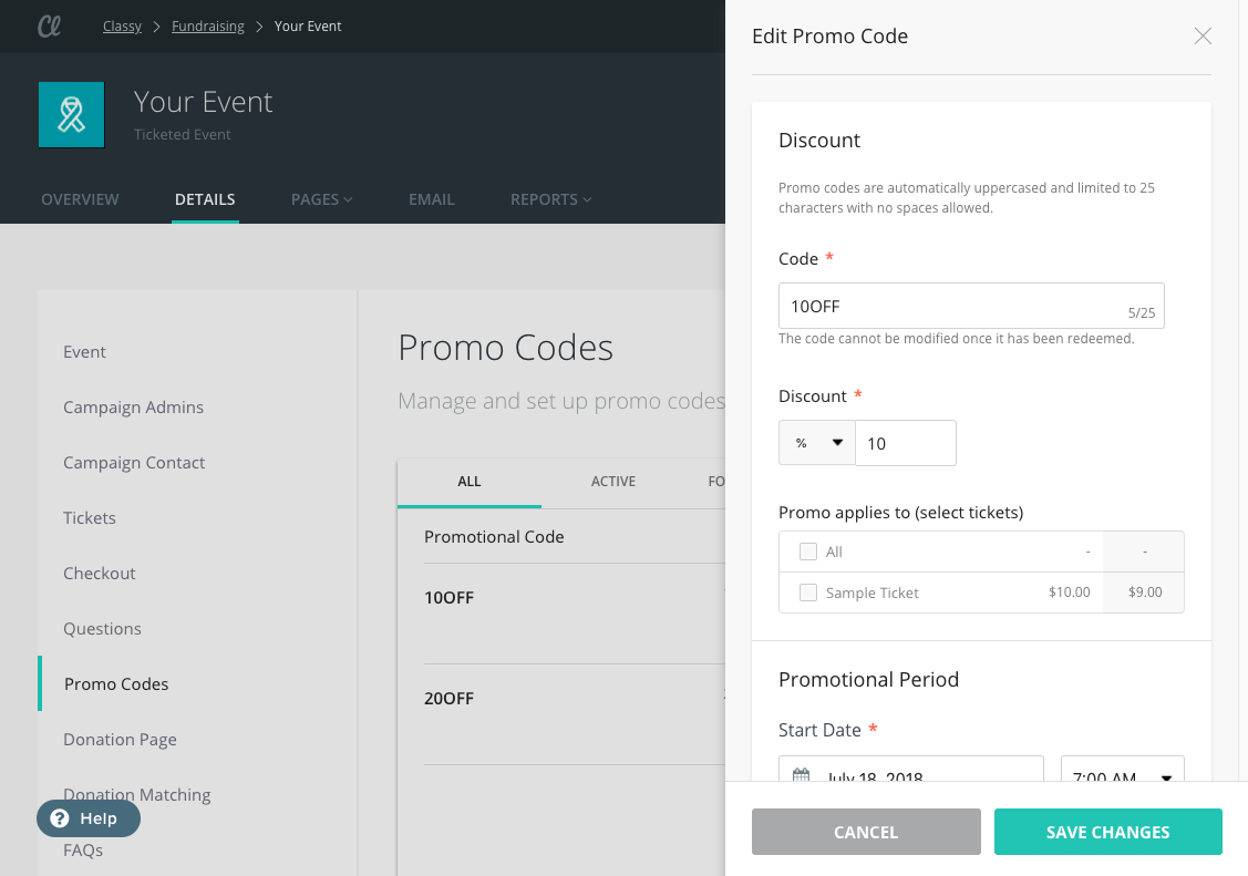 How To Create A Promo Code